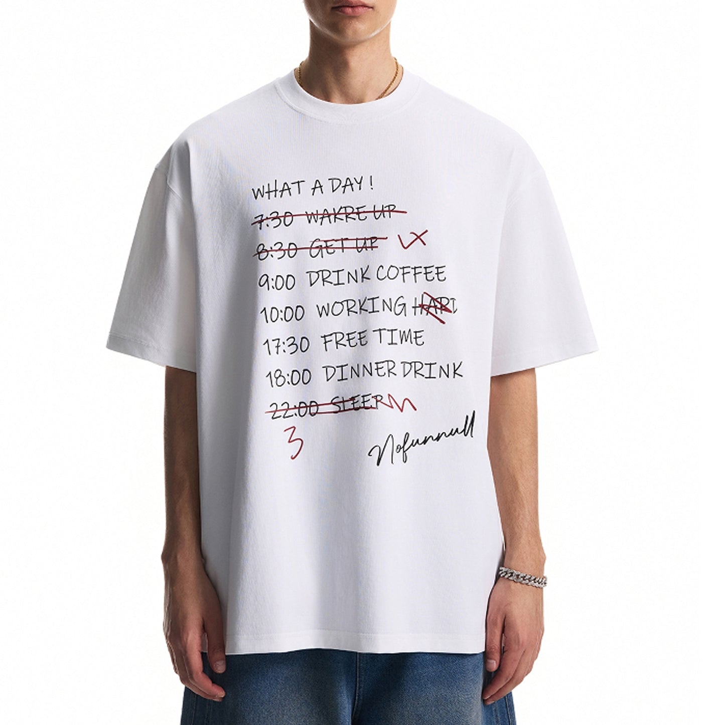 Unisex Soft Graphic Tee Stylish Letter Print Short Sleeve T-Shirt