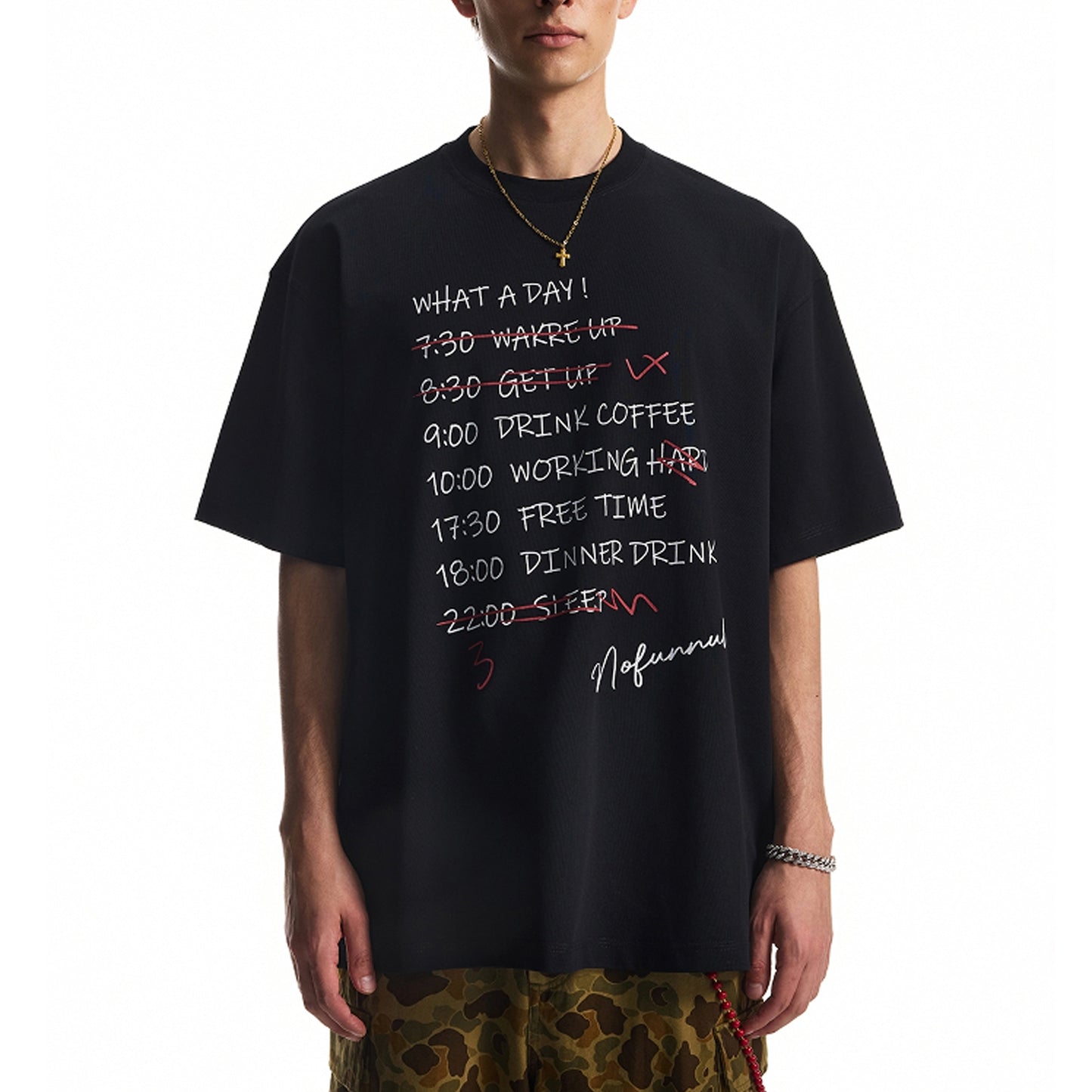 Unisex Soft Graphic Tee Stylish Letter Print Short Sleeve T-Shirt