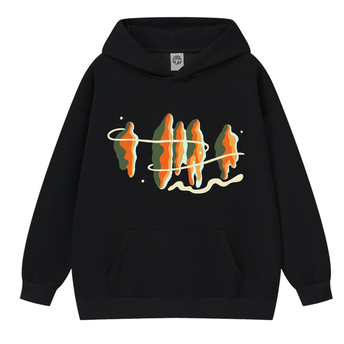 Unisex Tops Graffiti Graphic Hoodie Y2K Streetwear Hooded Sweatshirt