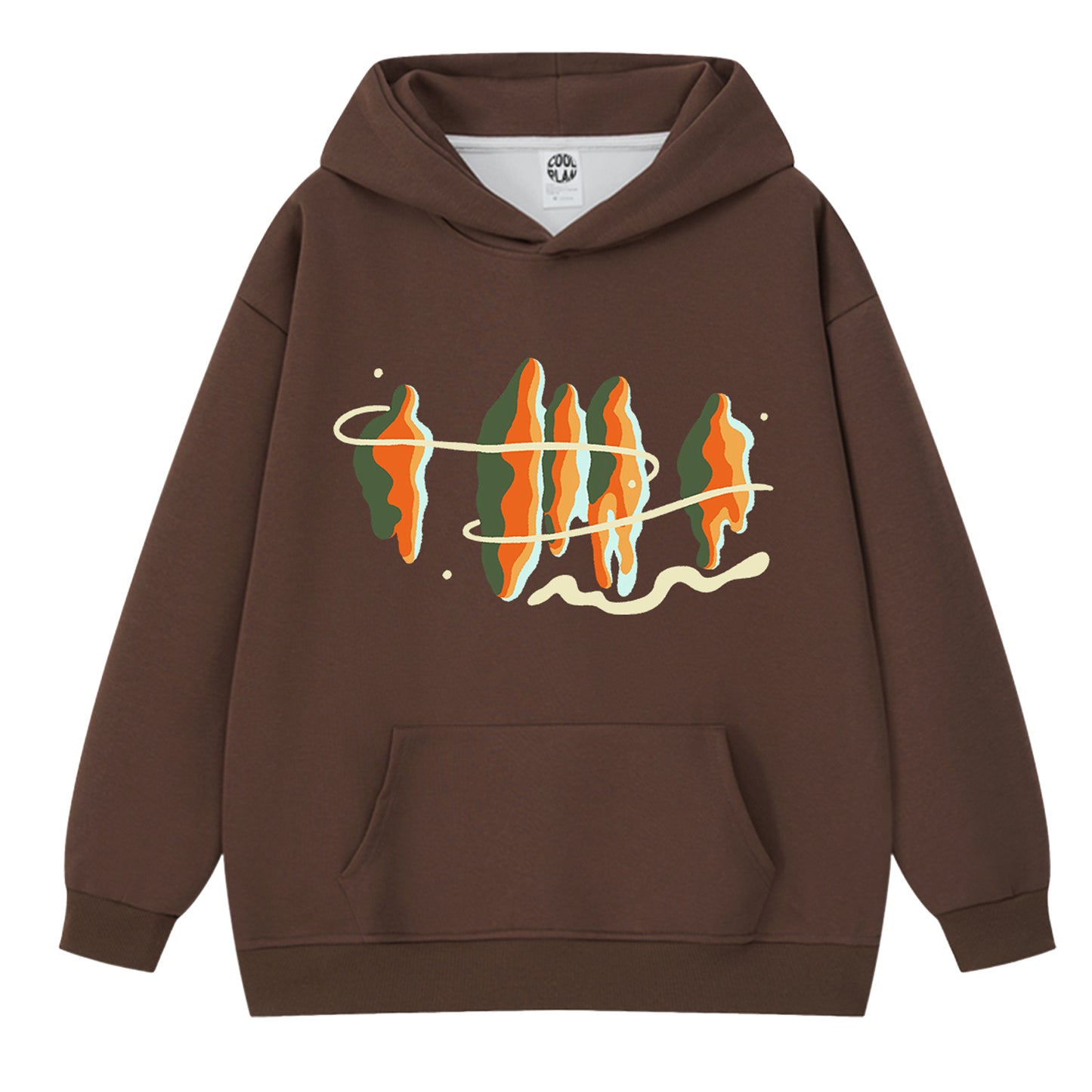 Unisex Tops Graffiti Graphic Hoodie Y2K Streetwear Hooded Sweatshirt