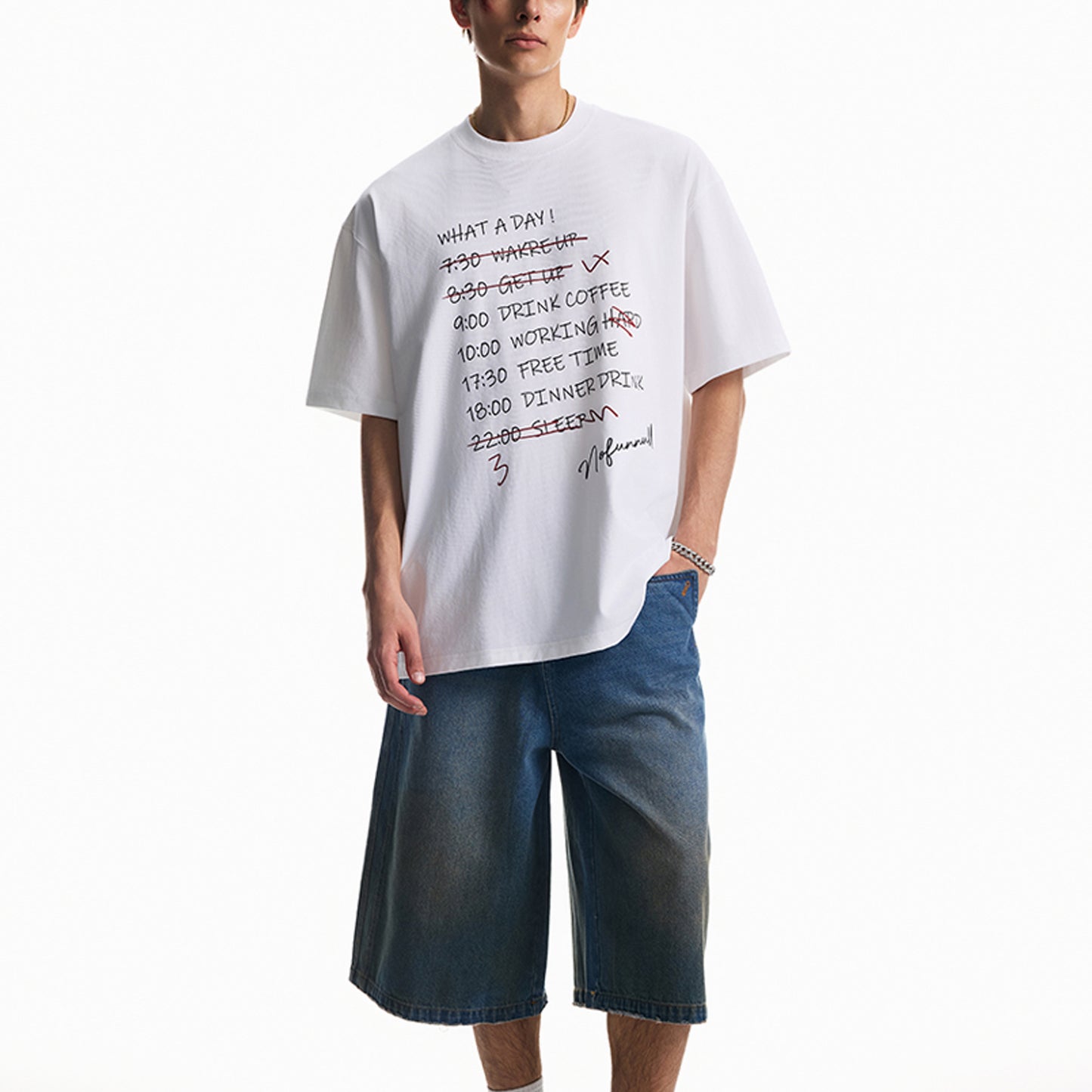Unisex Soft Graphic Tee Stylish Letter Print Short Sleeve T-Shirt