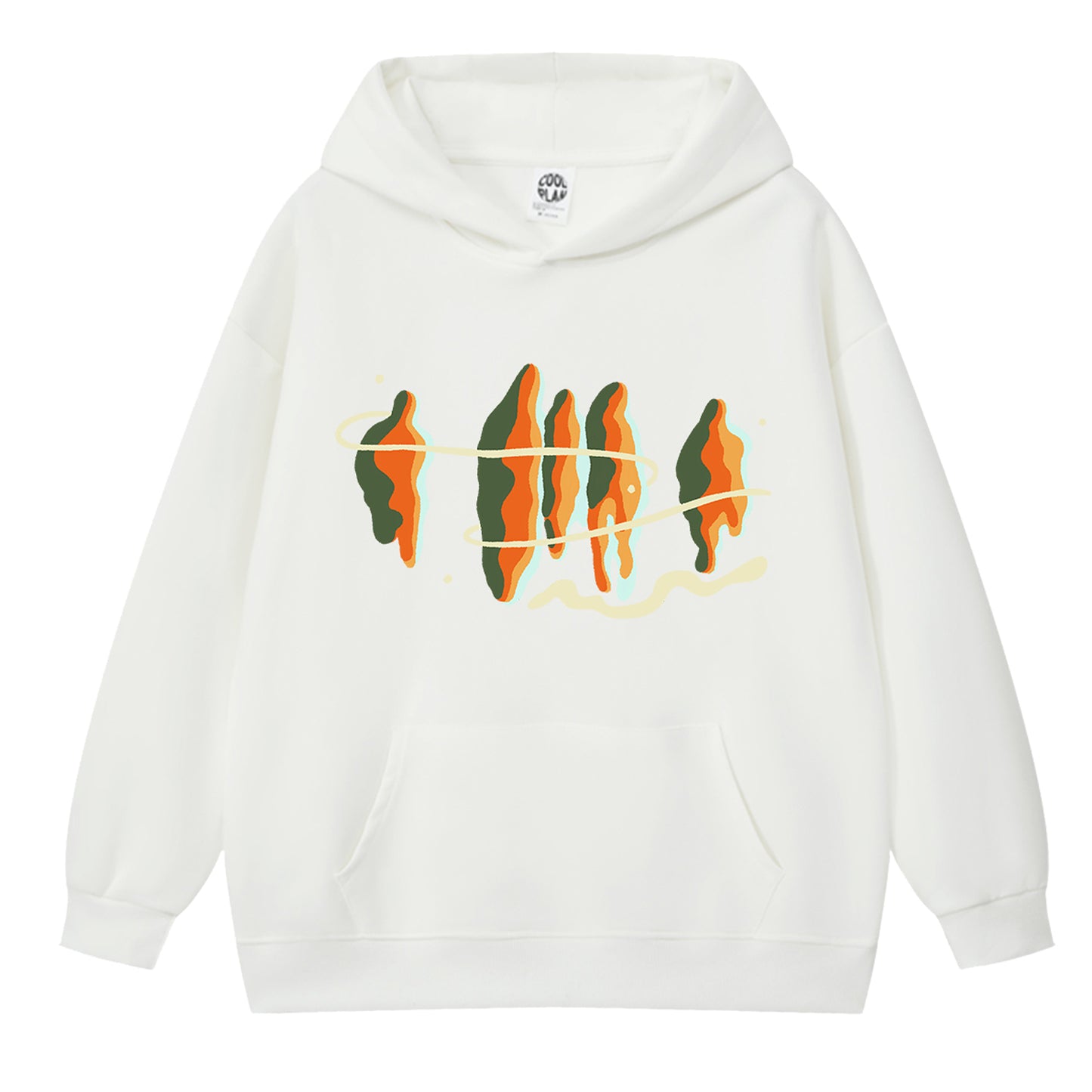 Unisex Tops Graffiti Graphic Hoodie Y2K Streetwear Hooded Sweatshirt