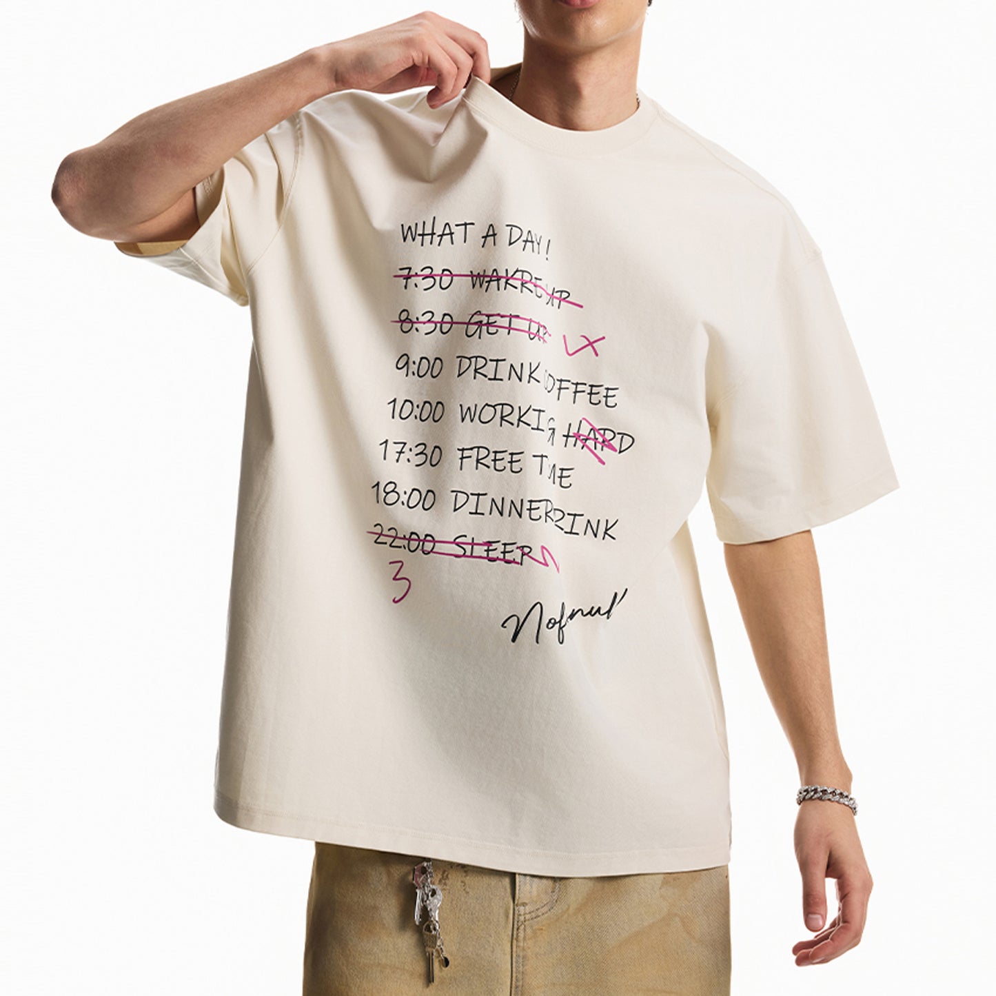 Unisex Soft Graphic Tee Stylish Letter Print Short Sleeve T-Shirt