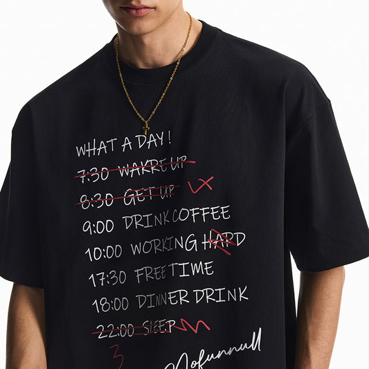 Unisex Soft Graphic Tee Stylish Letter Print Short Sleeve T-Shirt