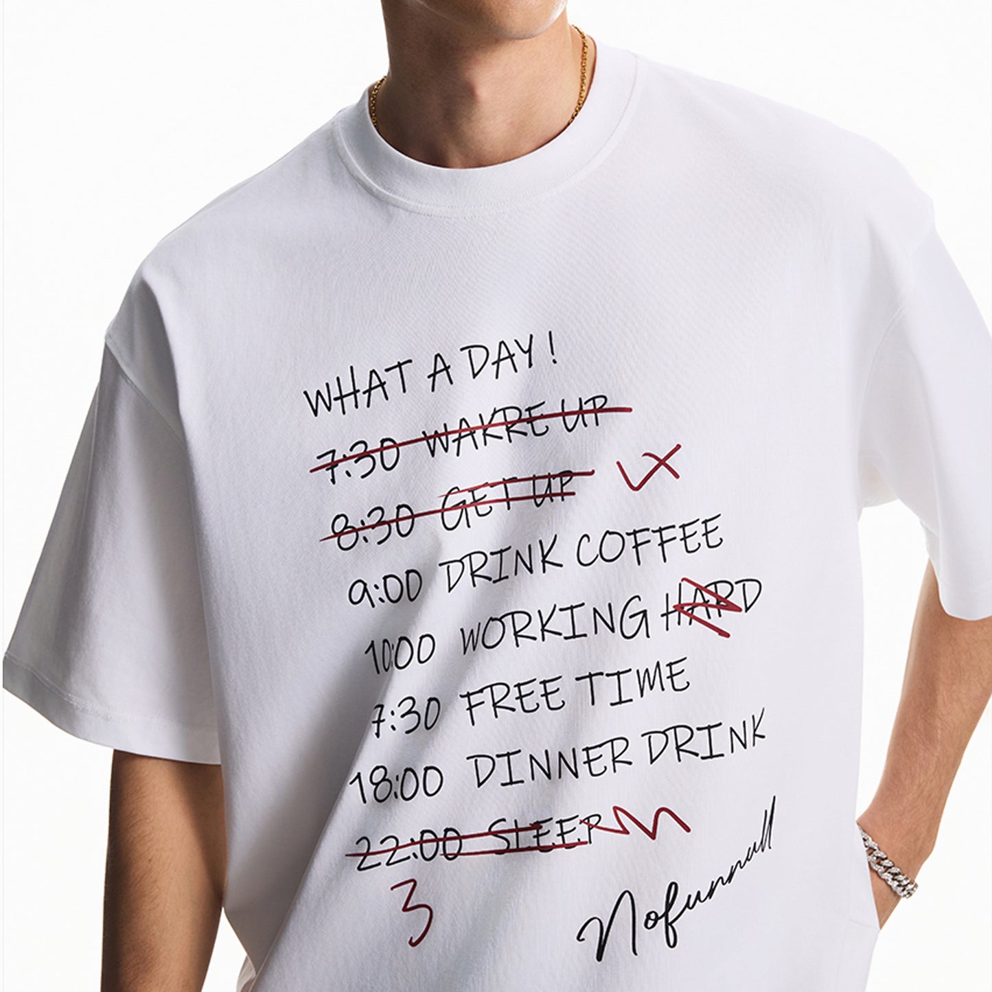 Unisex Soft Graphic Tee Stylish Letter Print Short Sleeve T-Shirt