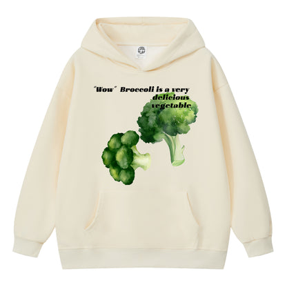 Broccoli Vegetable Graphic Hoodie Novelty Streetwear Hoody Sweatshirt