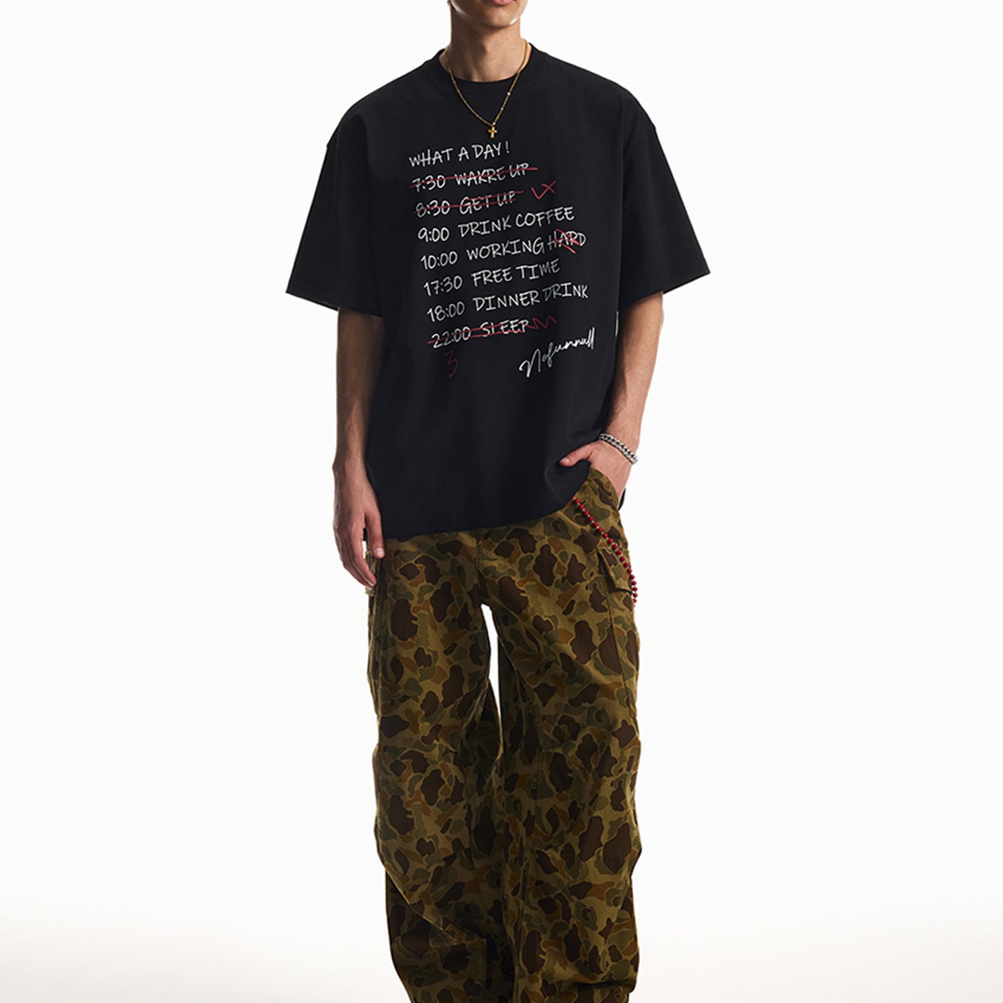 Unisex Soft Graphic Tee Stylish Letter Print Short Sleeve T-Shirt