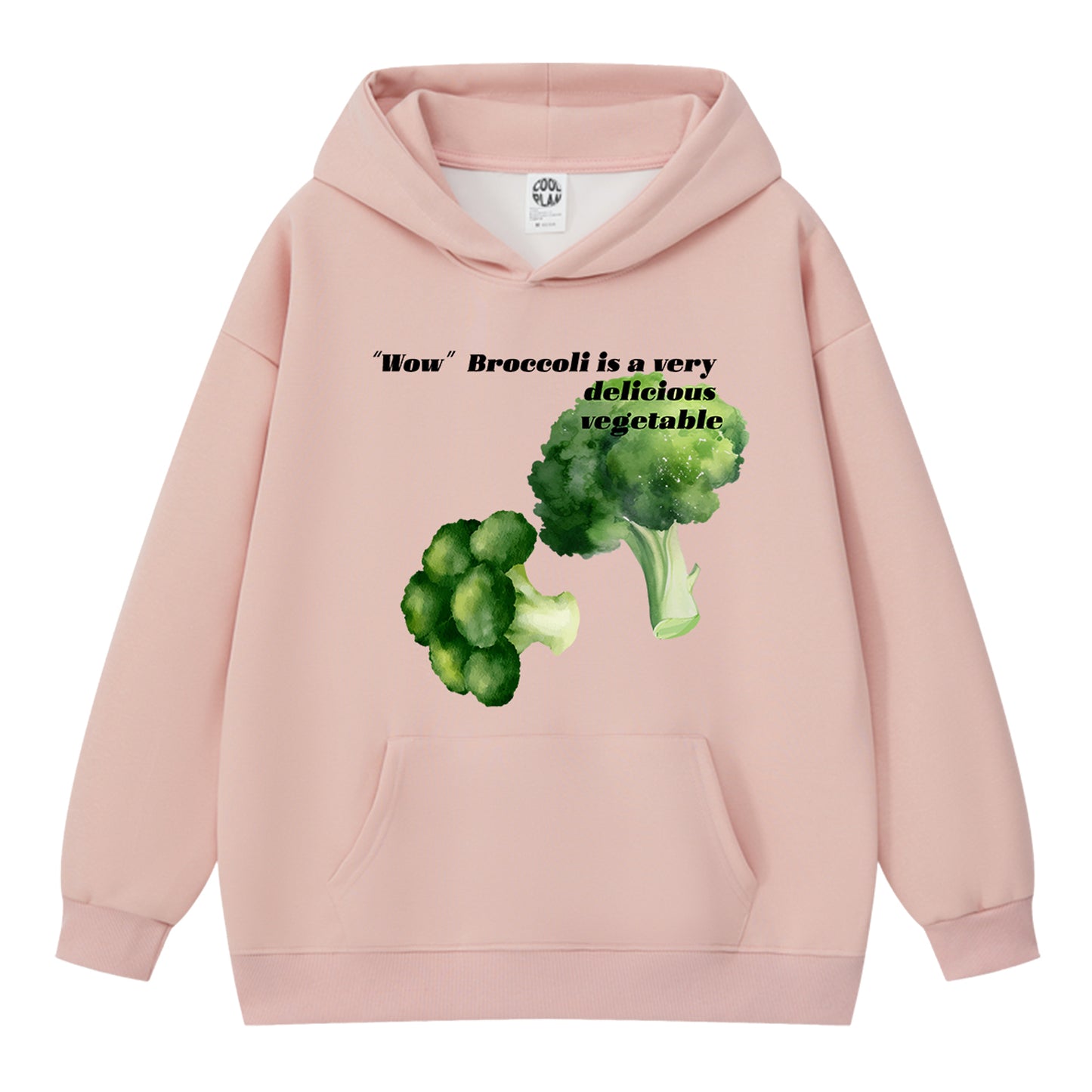 Broccoli Vegetable Graphic Hoodie Novelty Streetwear Hoody Sweatshirt