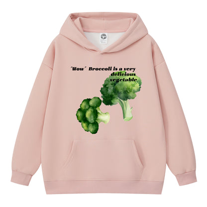 Broccoli Vegetable Graphic Hoodie Novelty Streetwear Hoody Sweatshirt